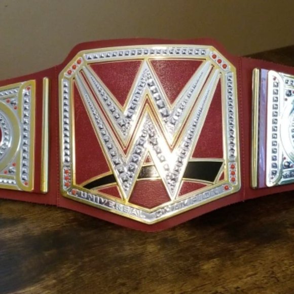WWE Toys Wwe Red Championship Belt With Velcro Strap Kids Size